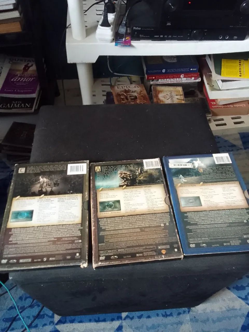 Trilogia Senhor dos Anéis - DVD USADA COM LUVA E EXTRAS - Foto 2