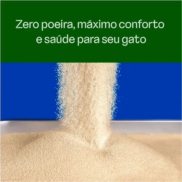 Areia Higiênica Biodegradável Grãos Finos Viva Verde 4 kg - Foto 5