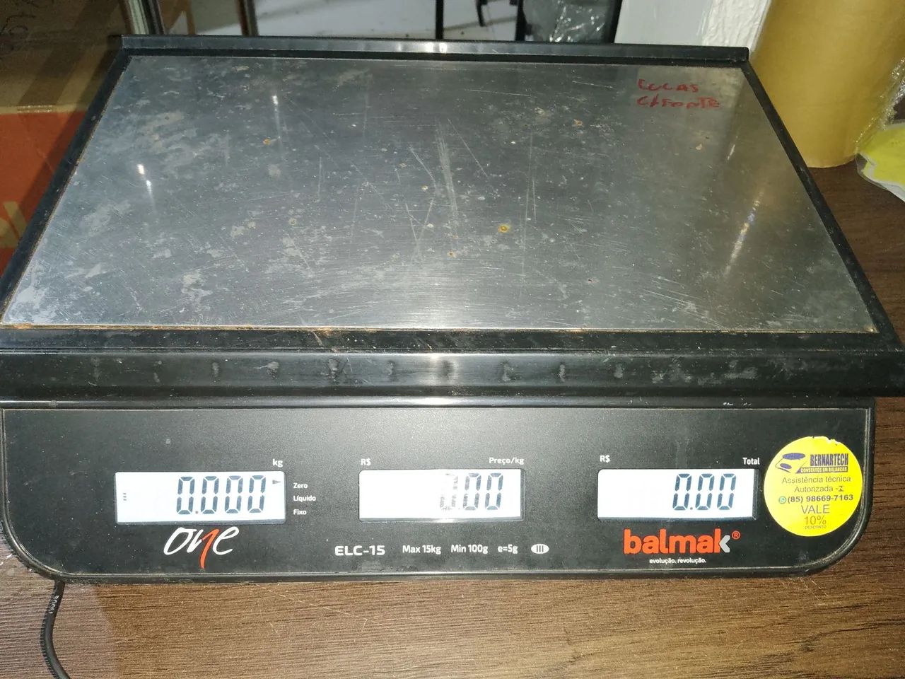 Balança Balmak 15kg +Fonte e Selo Imetro - Foto 2