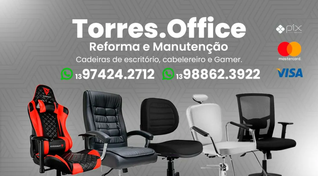 Cadeiras de Escritório e Gamer - Reforma e Manutenção