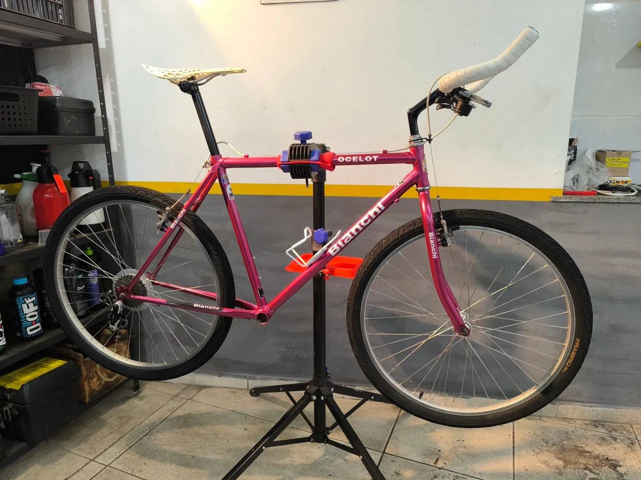 Frame Bianchi Ocelot tamanho 19 Cromoly - leia o anúncio por favor