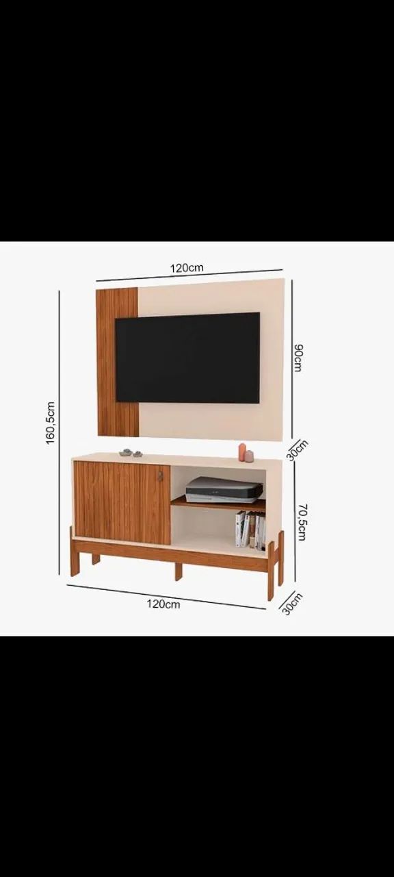Rack com painel até 50 polegadas  - Foto 2