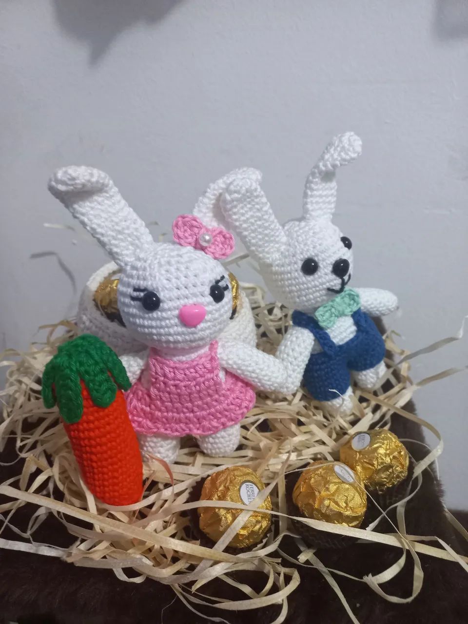 Coelhinha Porta Bombons e Coelhinho  - Foto 6