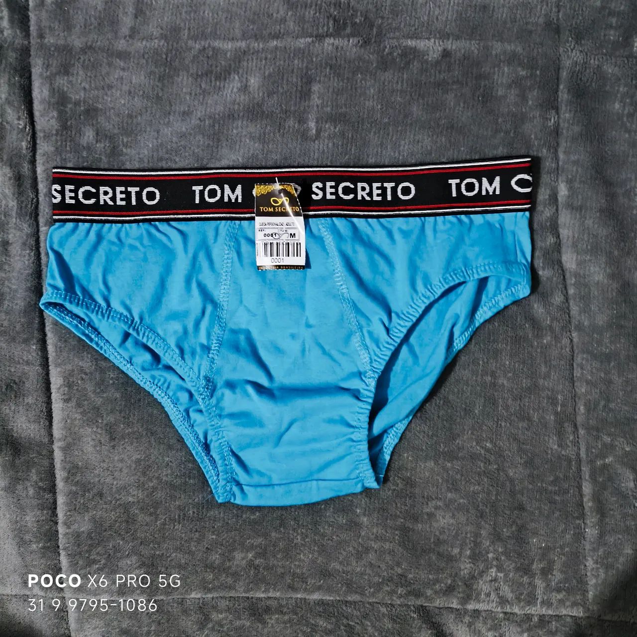 Cueca Boxer AZUL Tom Secreto - Conforto e Estilo