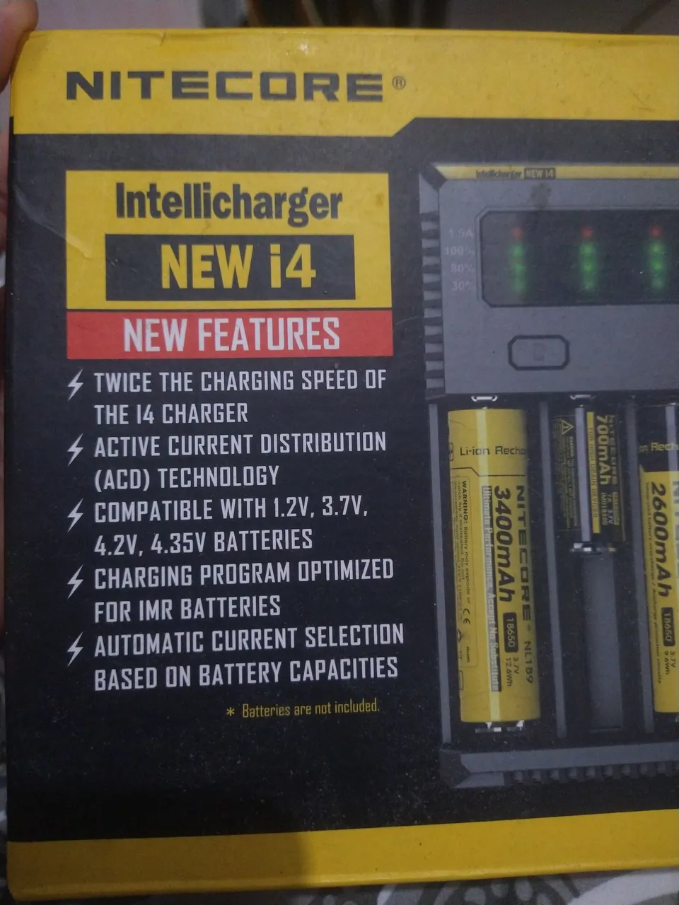 Carregador Nitecore i4 - Carregamento Rápido e Seguro