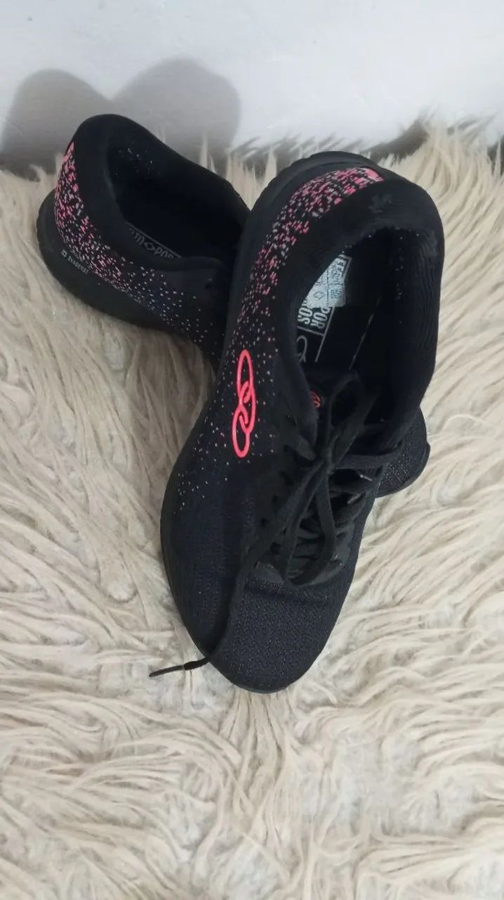 Tênis Olympikus Preto Rosa 34 - Foto 3
