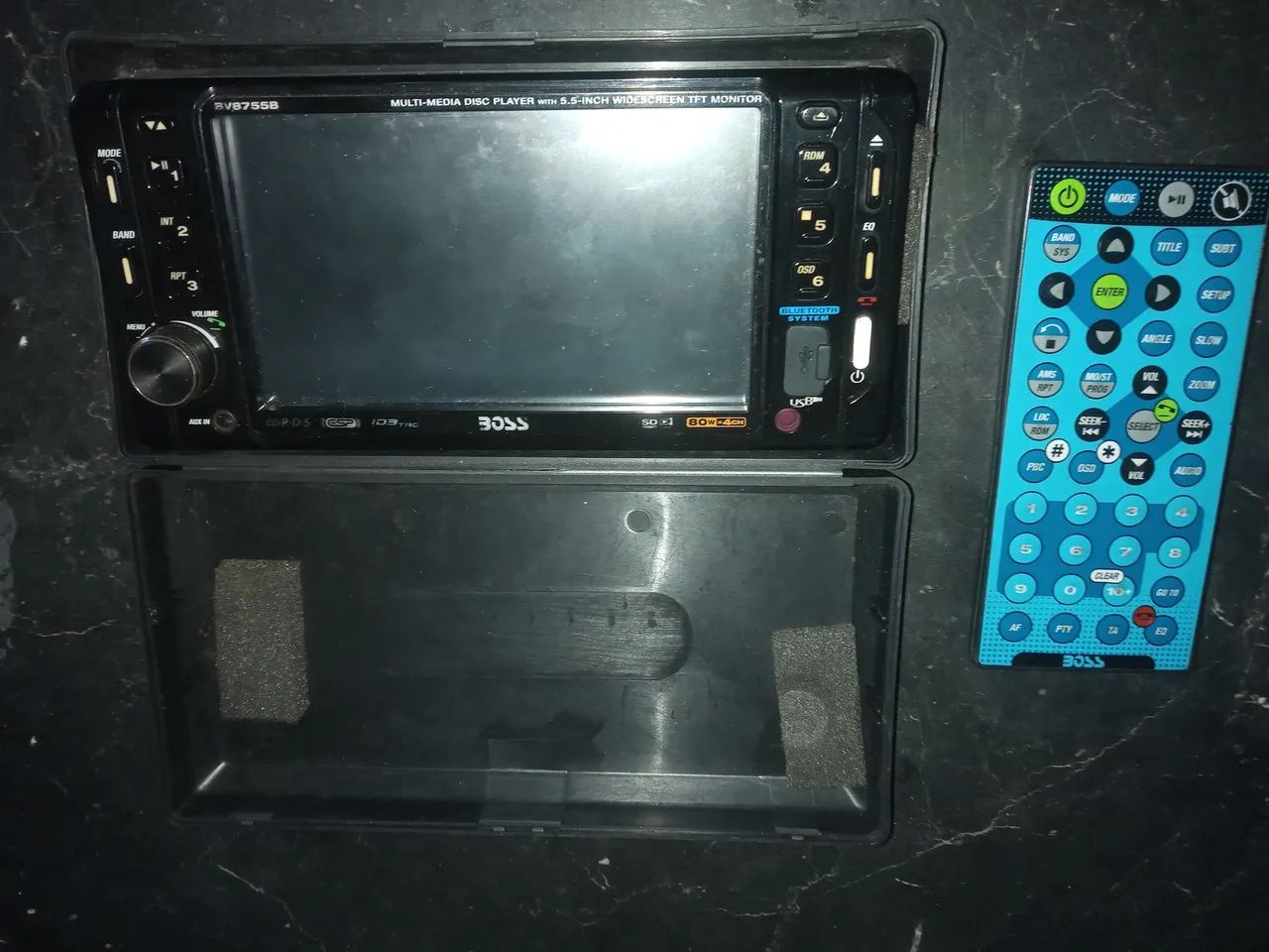 Receptor Boss BV8755B para painel com tela widescreen de 7