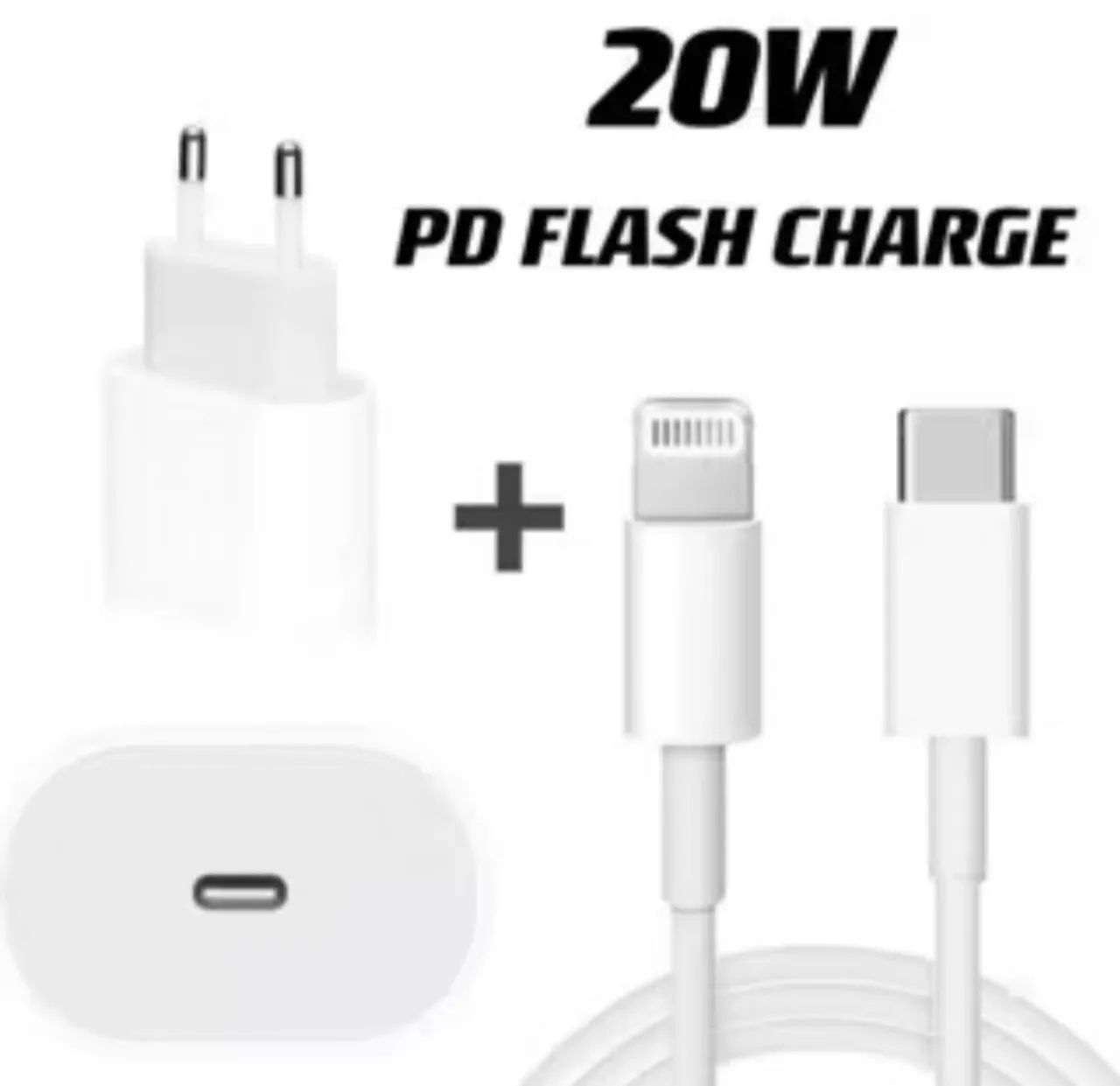 Carregador iPhone 20W Tipo-C para Lightning | Primeira Linha - Foto 3