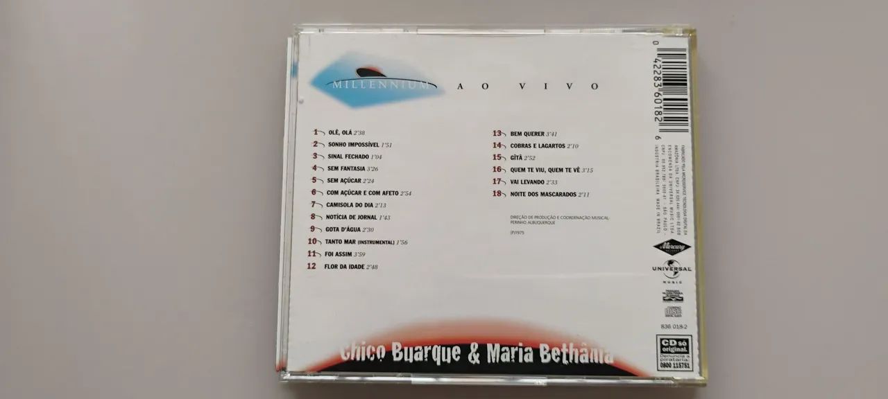 Cd Chico Buarque e Maria Bethânia ao vivo  - Foto 3