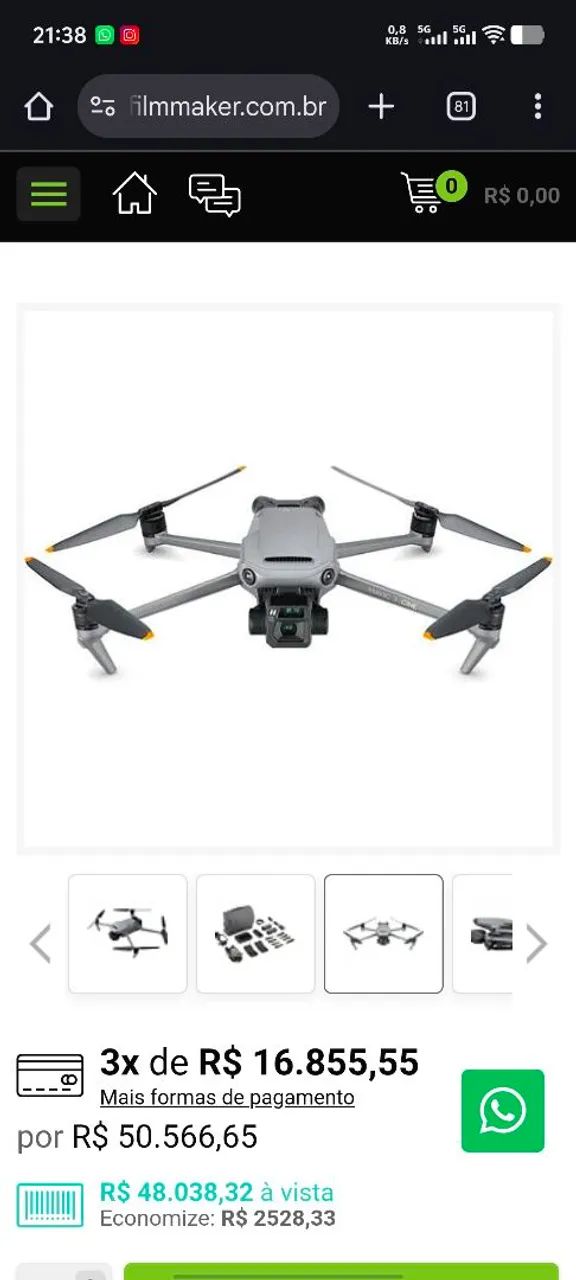 Drone DJI Mavic 3 Cine Premium Combo (Com tela e saída HDMI) - Foto 3