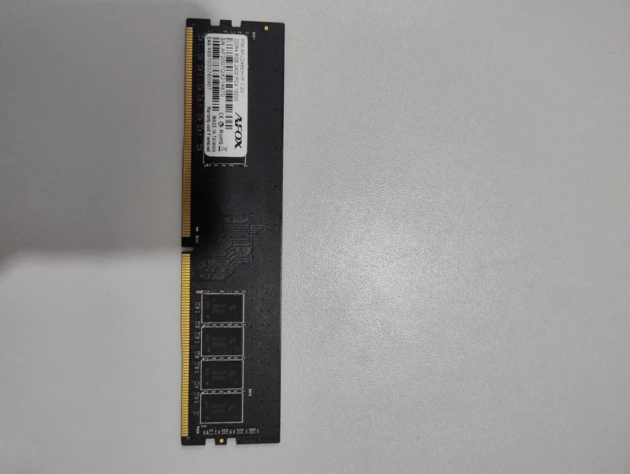 Memória RAM AFOX DDR4 8GB 2400MHz