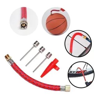 Kit Bico Pito Bomba De Encher Bola Adaptador Pneu 5 Pçs - Foto 2