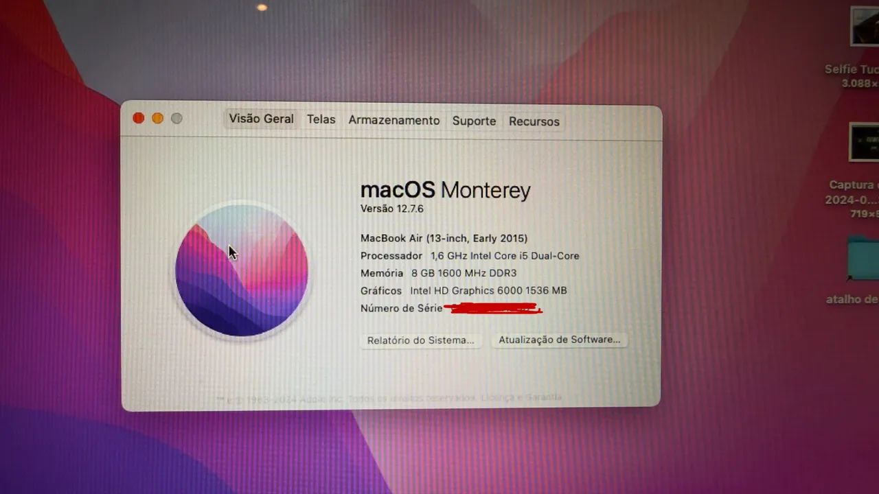 MacBook Air 13? 2015 - i5 Dual Core 1,6Ghz + 8Gb/256Gb - Foto 3