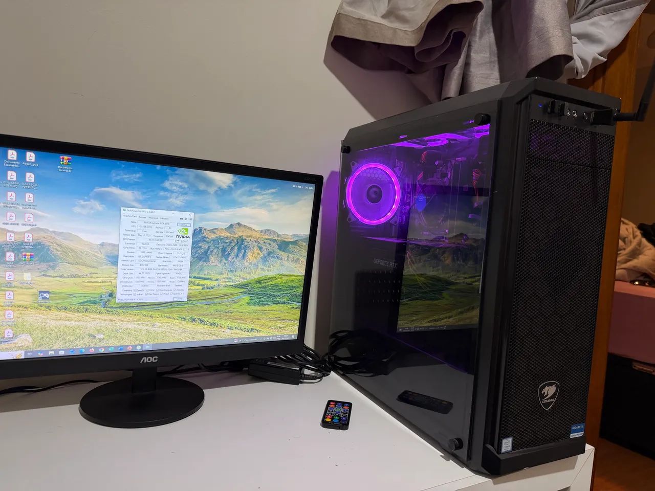 PC Gamer Completo - RTX 3070 + i5 9400F - Muito Bem Refrigerado