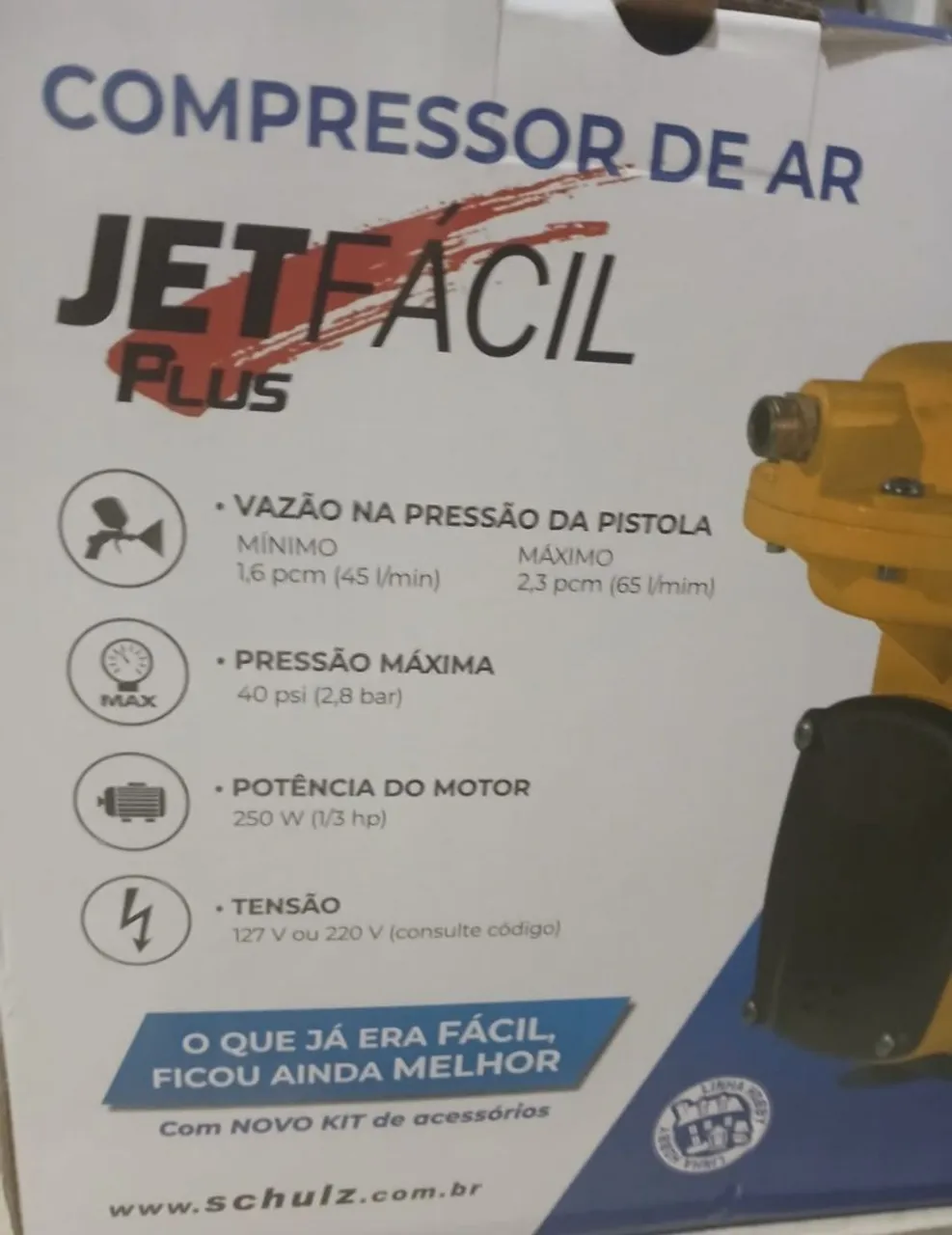 Compressor de Ar Jet Fácil Plus