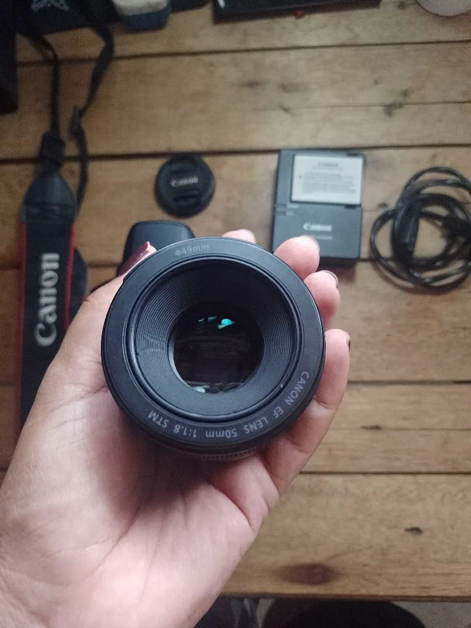 Câmera profissional Canon em perfeito estado. Foto e vídeo + Lente 50mm - Foto 2