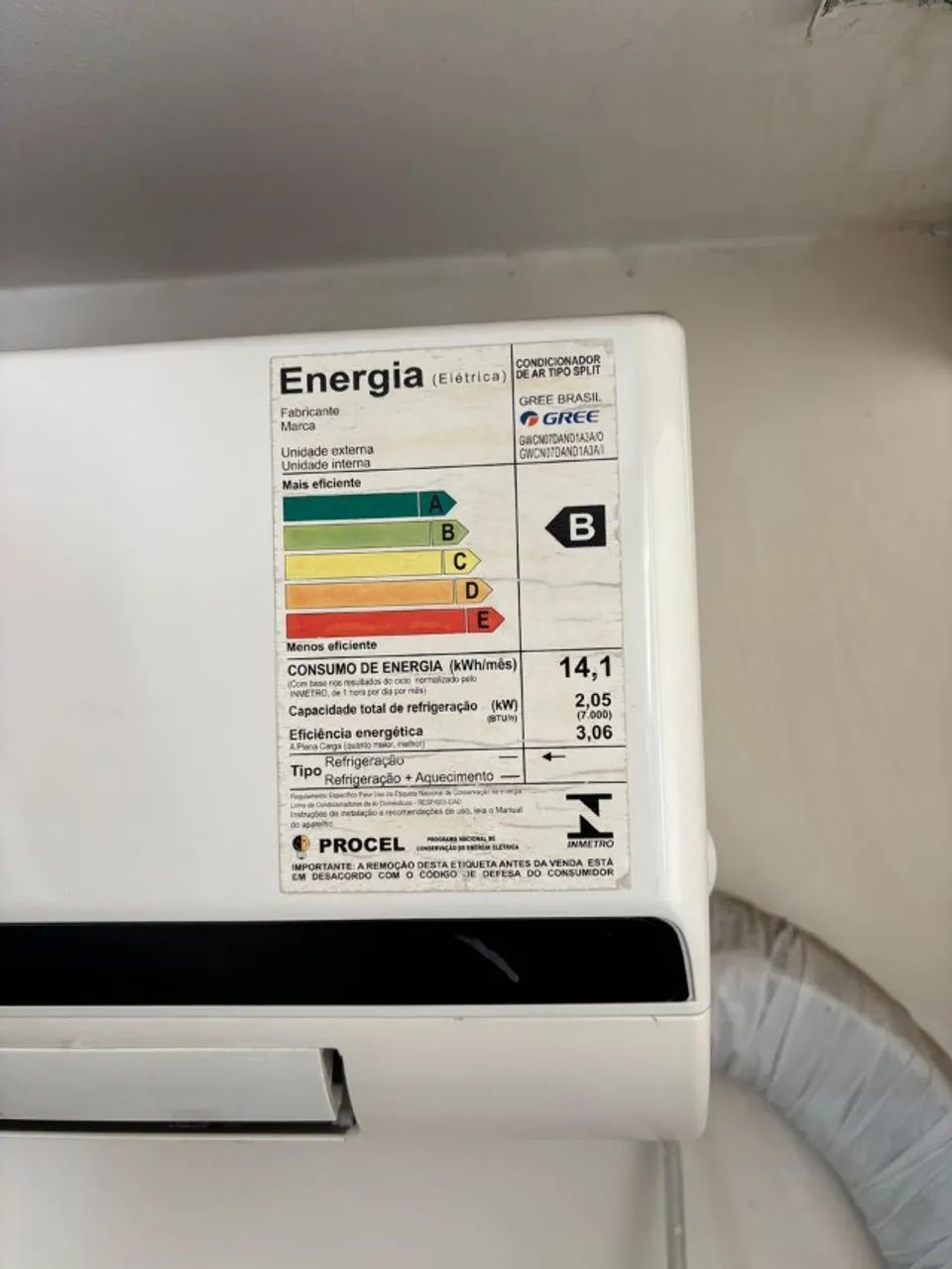 Ar Condicionado 10 mil Btus - GREE - Foto 3