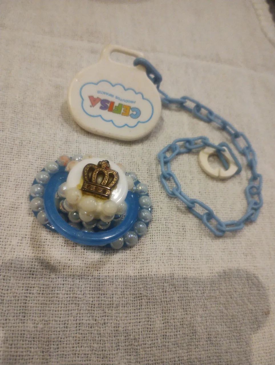 Chupeta com prendedor para bebê reborn 