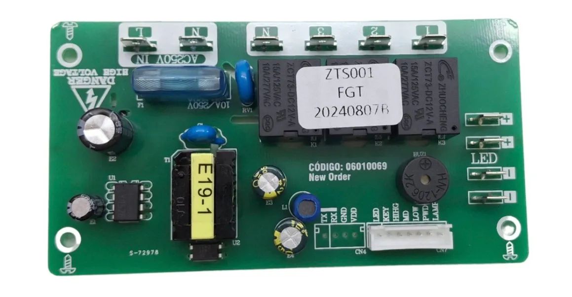 Placa eletrônica para coifas bivolt Nardelli ou Fogatti slim - Foto 3