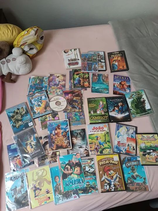 Coleção de DVDs infantis