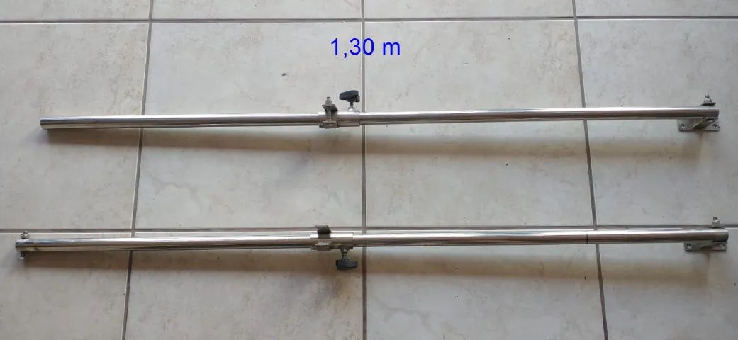 Braço de aço inox com corrediça para toldo de motorhome - Foto 4