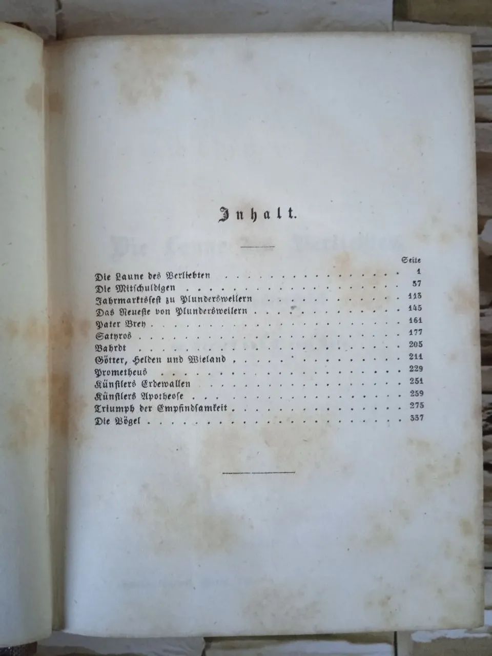Obras Completas de Goethe - Sétimo Volume, capa dura ( em alemão grafia gótica), de 1840 - Foto 6