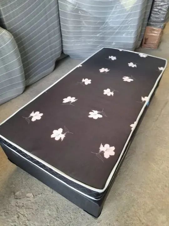 Cama Box de Solteiro + Colchão Slim