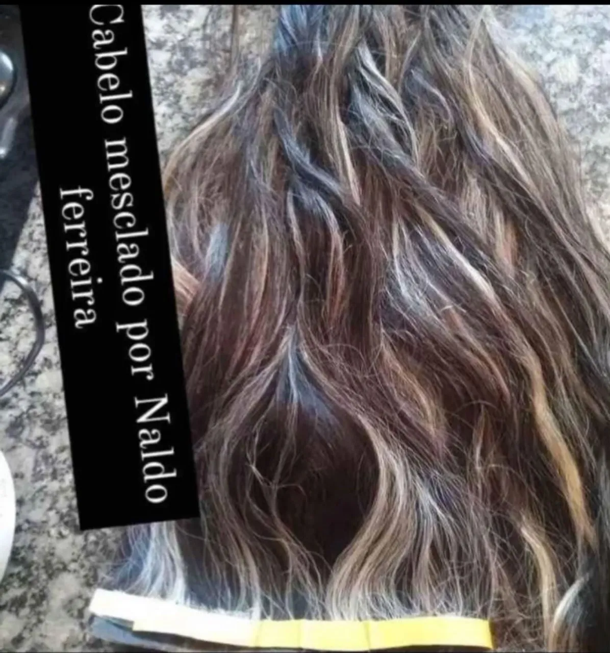 Cabelo humano, mesclado, por Naldo Ferreira