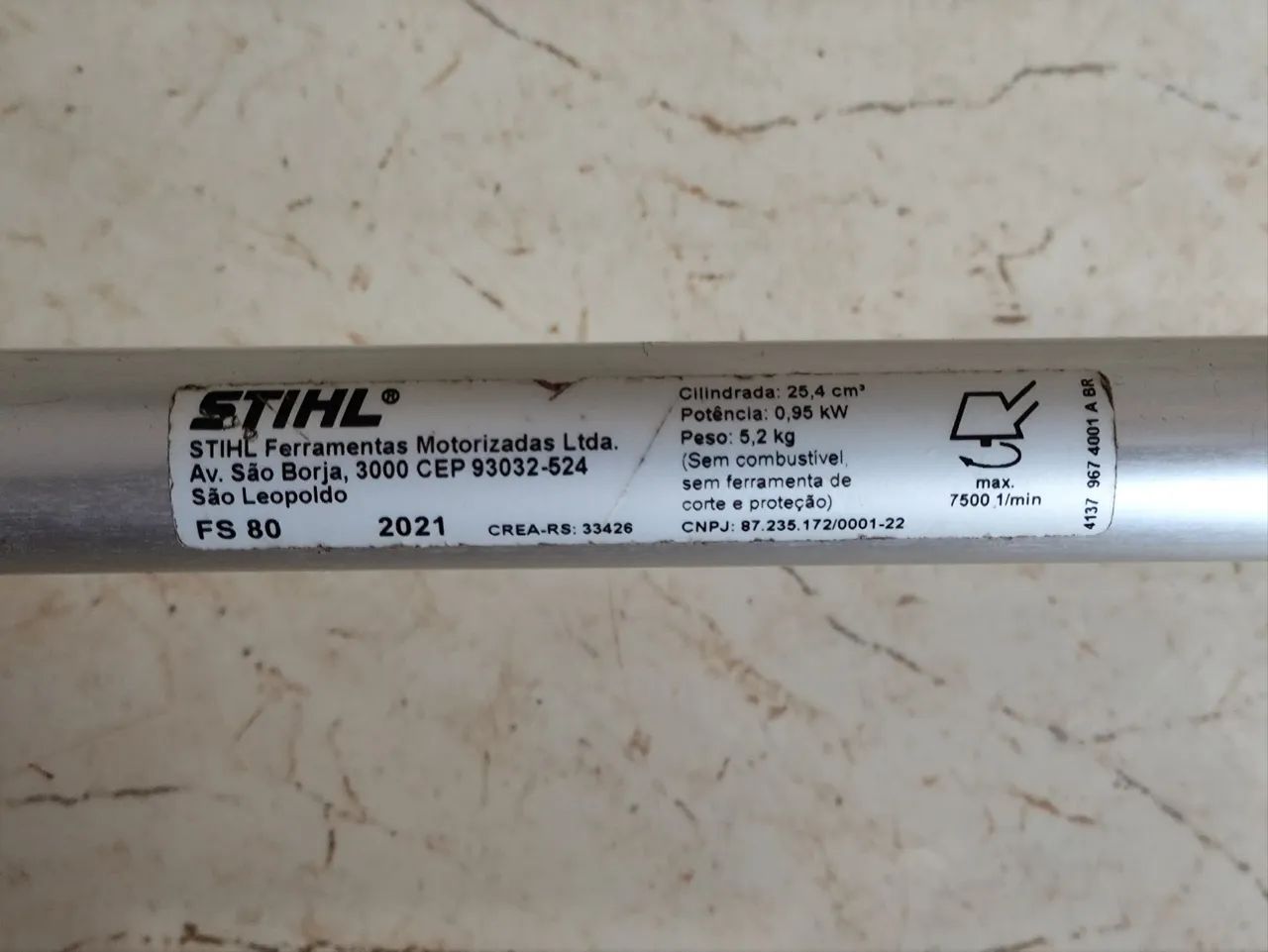 Roçadeira Stihl FS80 Original com acessórios  - Foto 6