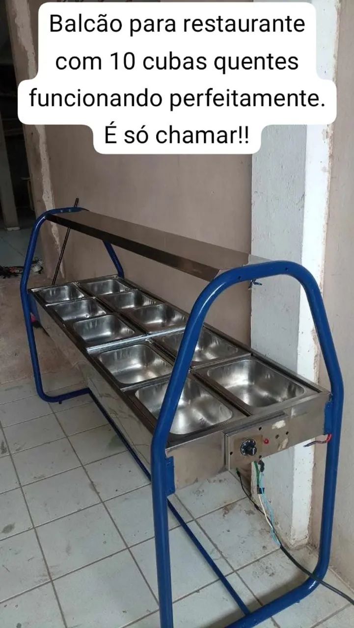 Balcão self-service para restaurante ou buffet