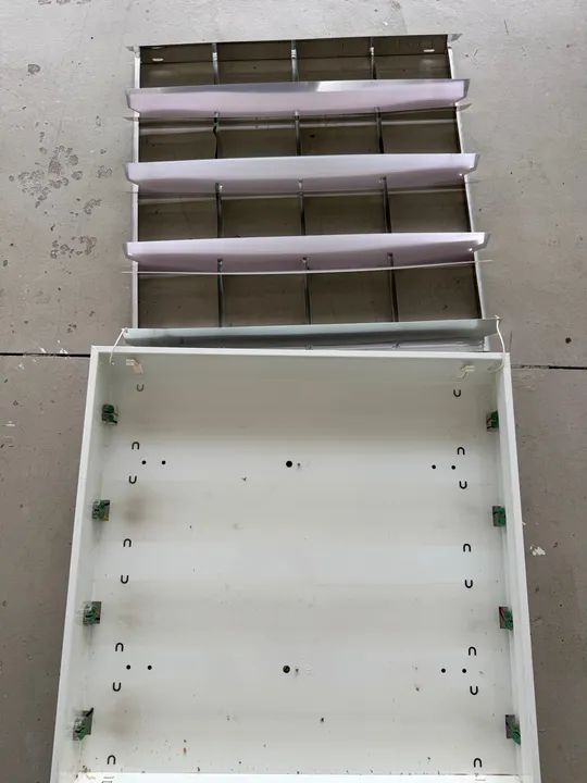 Luminária Calha 60x60 Embutir Sem lâmpada tubular  - Foto 4