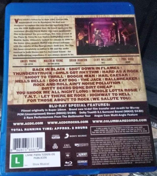 Blu-Ray AC/DC Nacional - No Bull - Foto 3