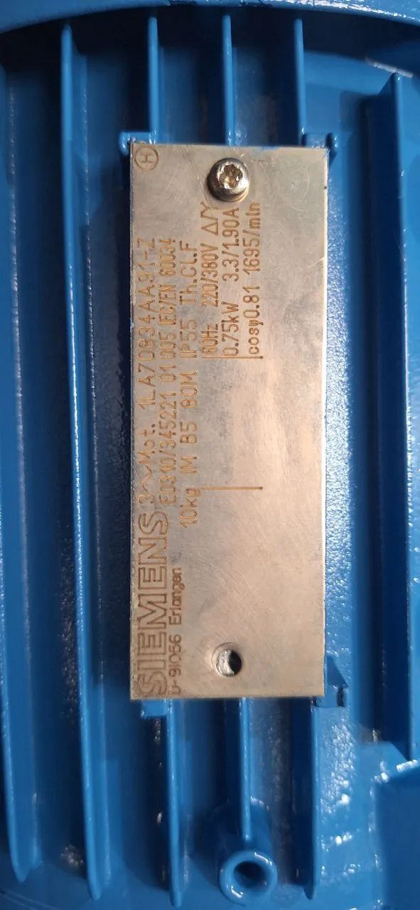 Motor elétrico trifásico 1 cv rpm 1695 baixa rotação 4 polos. - Foto 6