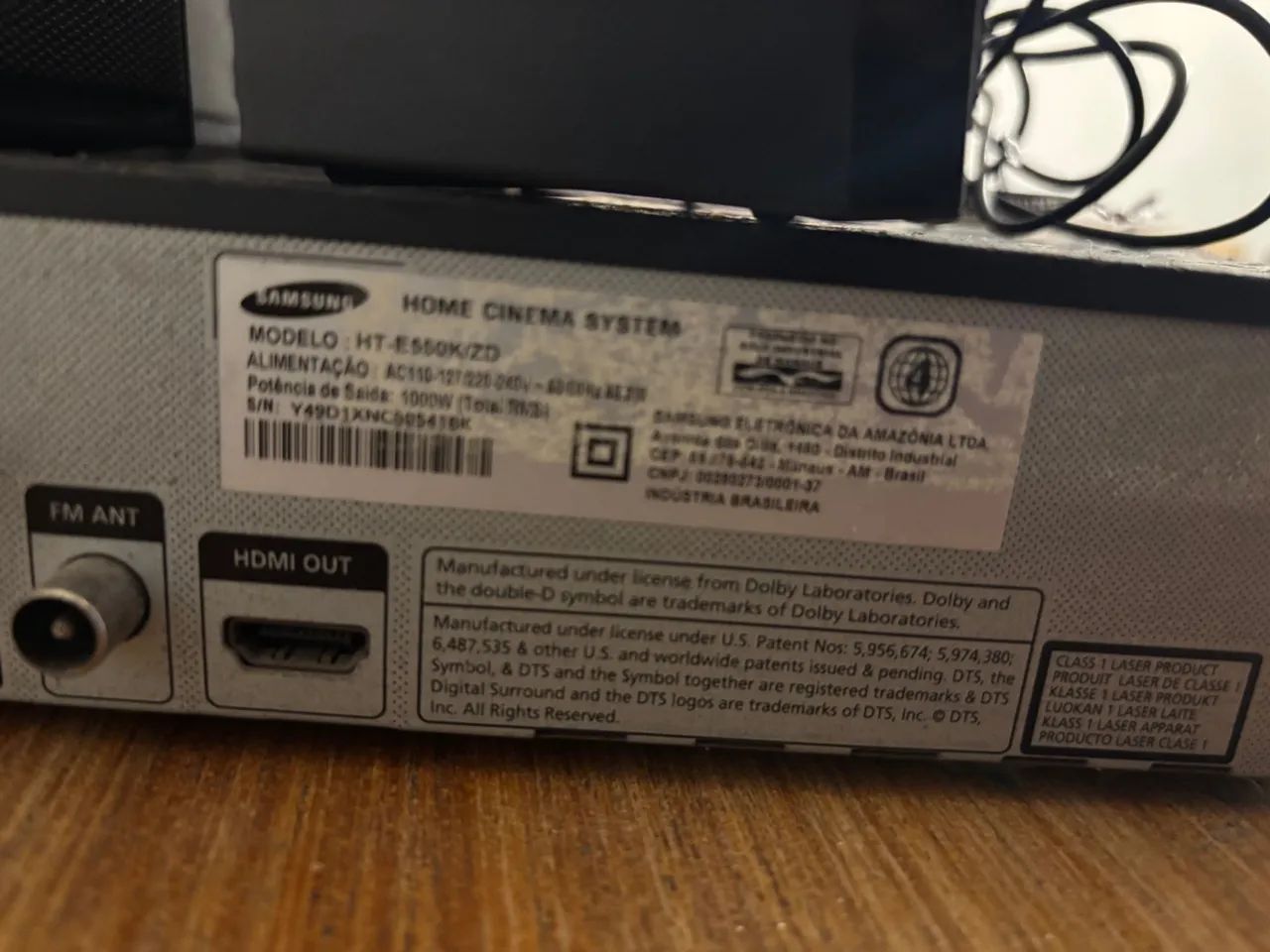 Home Theater Samsung (defeito) - Foto 3