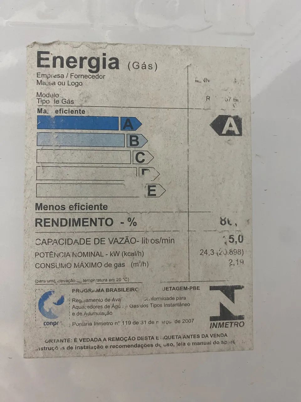 Aquecedor de gás Rinnai GN (15 Litros) - Foto 3
