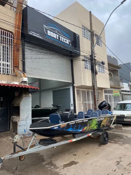 Lancha big fish 5014 console com motor Mercury 60hp 4t ! - Foto 2