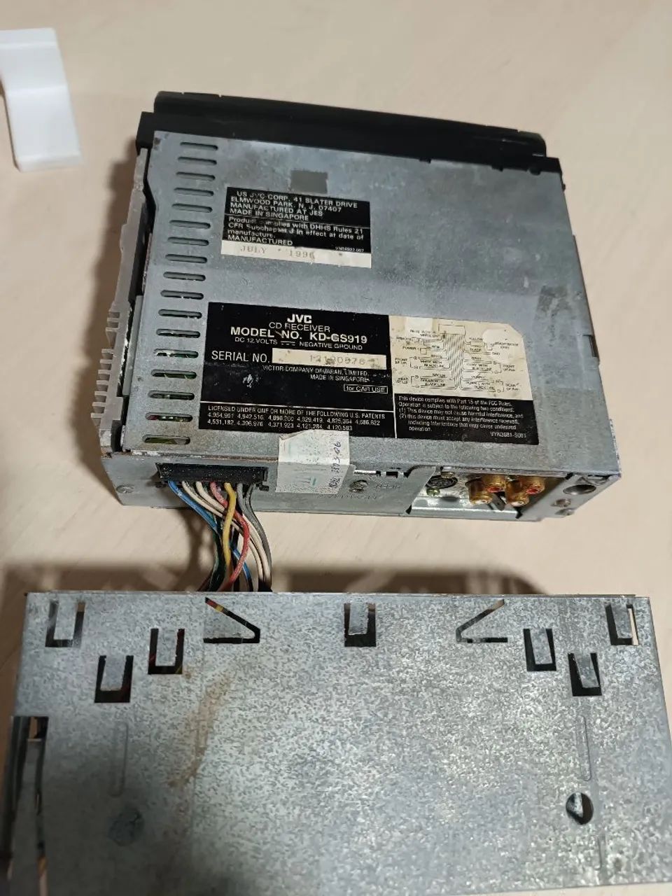 Rádio Automotivo JVC KD-GS919 em excelente estado - Antiguidades