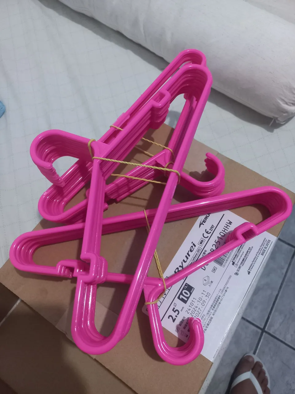 30 Cabides infantis rosa