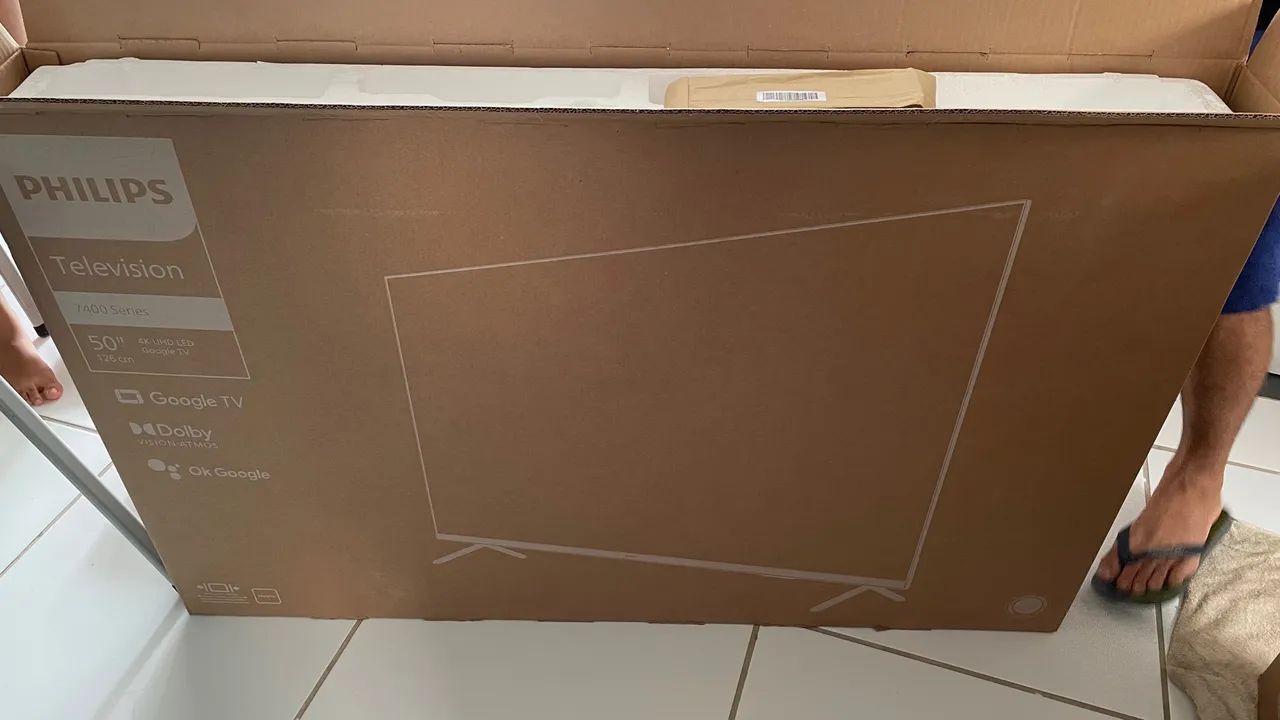 TV Phillips 50 polegadas 4k - problema na tela.  - Foto 3
