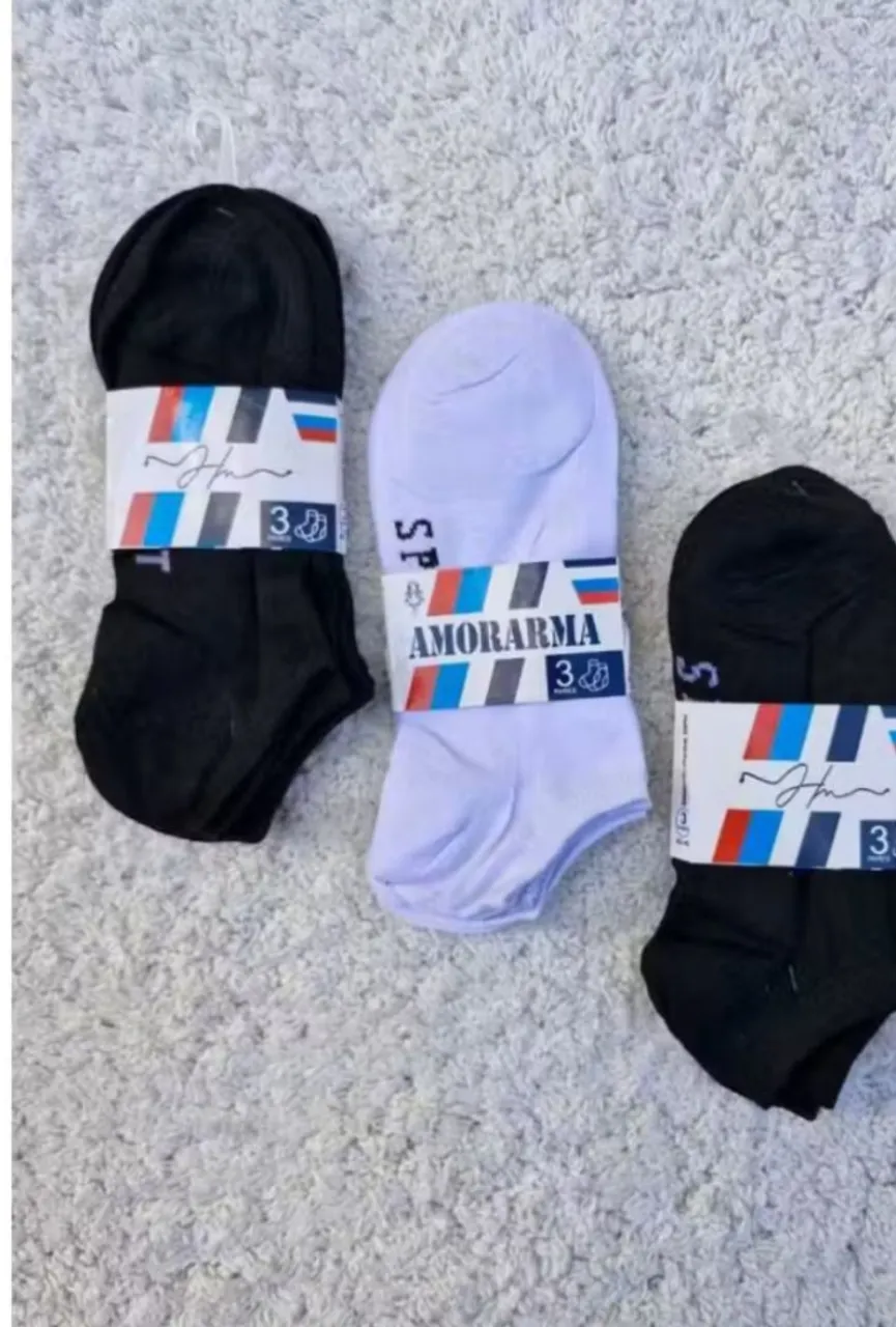 12 Meias soquetes sortidas unisex