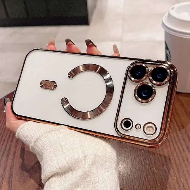 Capa Case Antichoque iPhone 16 E 17 Magsafe Galvanizado Tpu - Foto 4