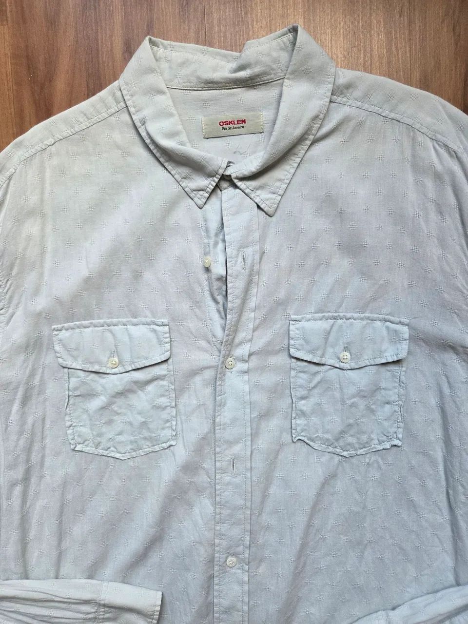 Camisa Osklen Masculina Azul Claro - Foto 2