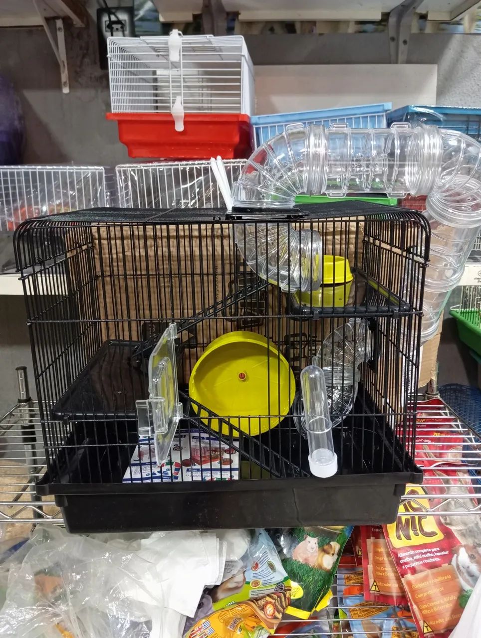 Gaiola para hamster com tubos - fazemos entrega 
