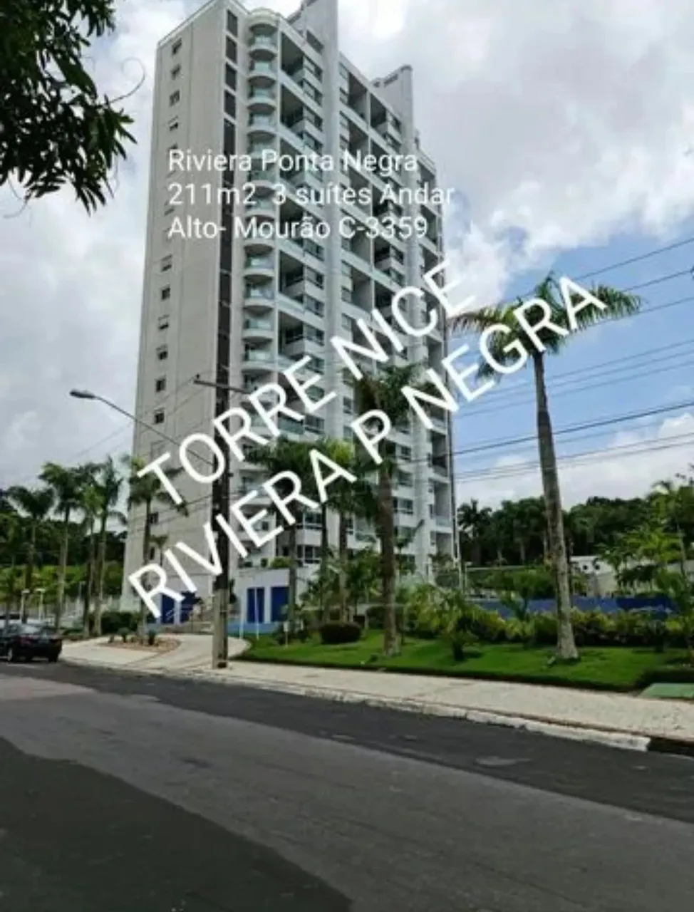 Riviera Ponta Negra, Torre NICE. 2 Apartamentos 211m2, 3 vagas. Mobiliados