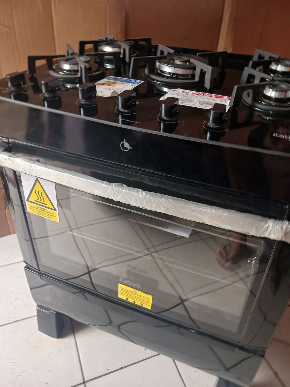Fogão itatiaia de vidro 5 hocas novo