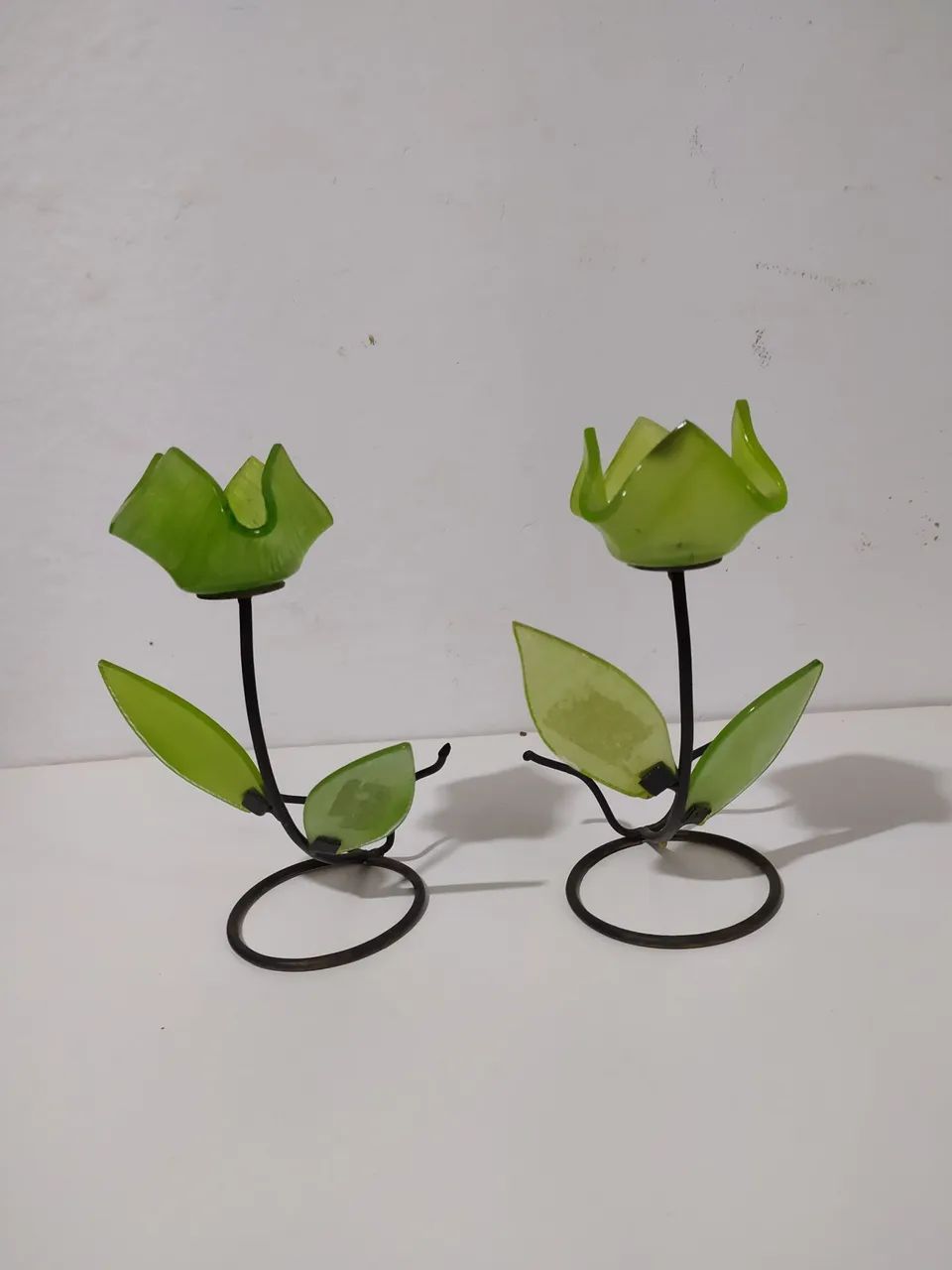 2 Porta velas decorativos em formato de flor - Foto 3