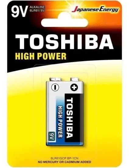 Pilha Toshiba 6LR61/9V Retangular - 1 unidade - Foto 3