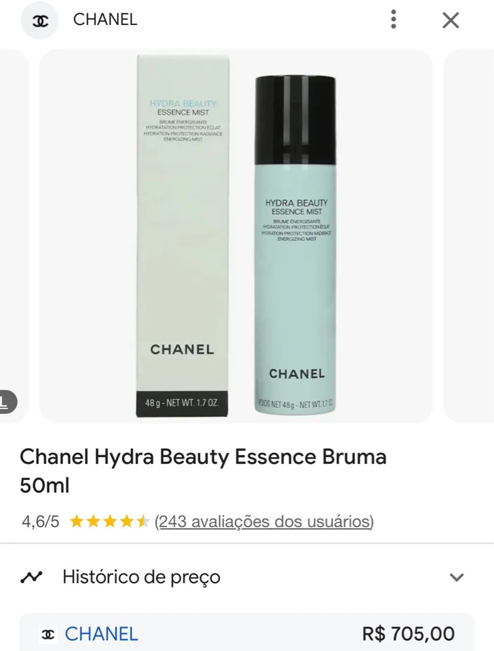 Chanel Fragrance Chanel Hydra Beauty Essence Mist Review CHANEL