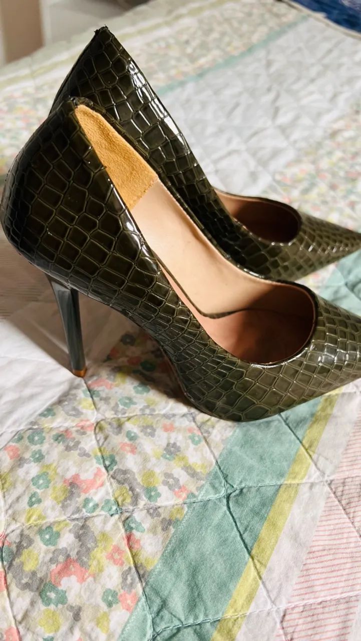 Scarpin Croco 