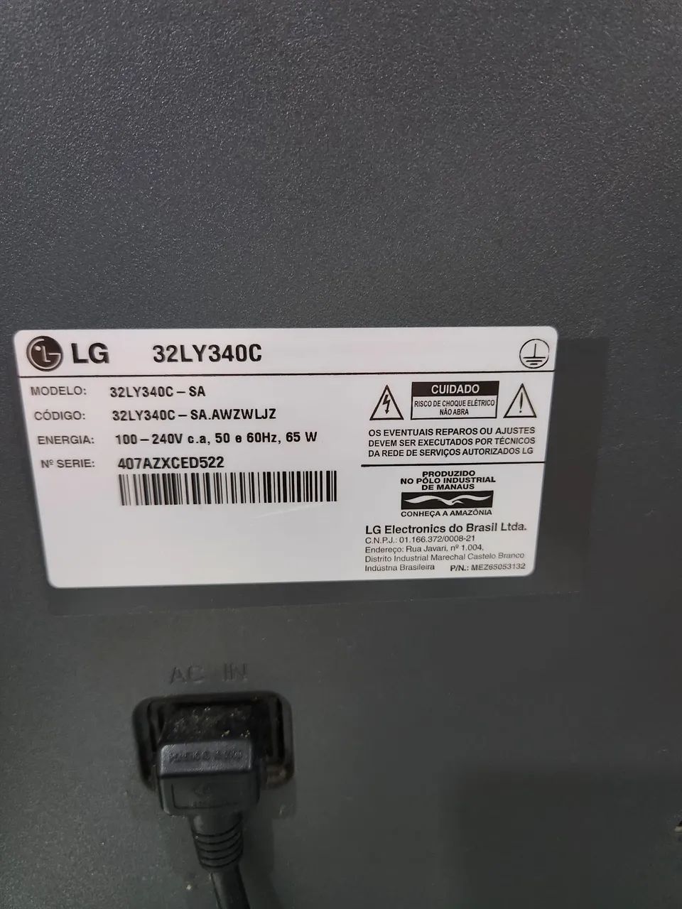 TV LG 32 Led HD Modelo 33LY340C - Foto 3